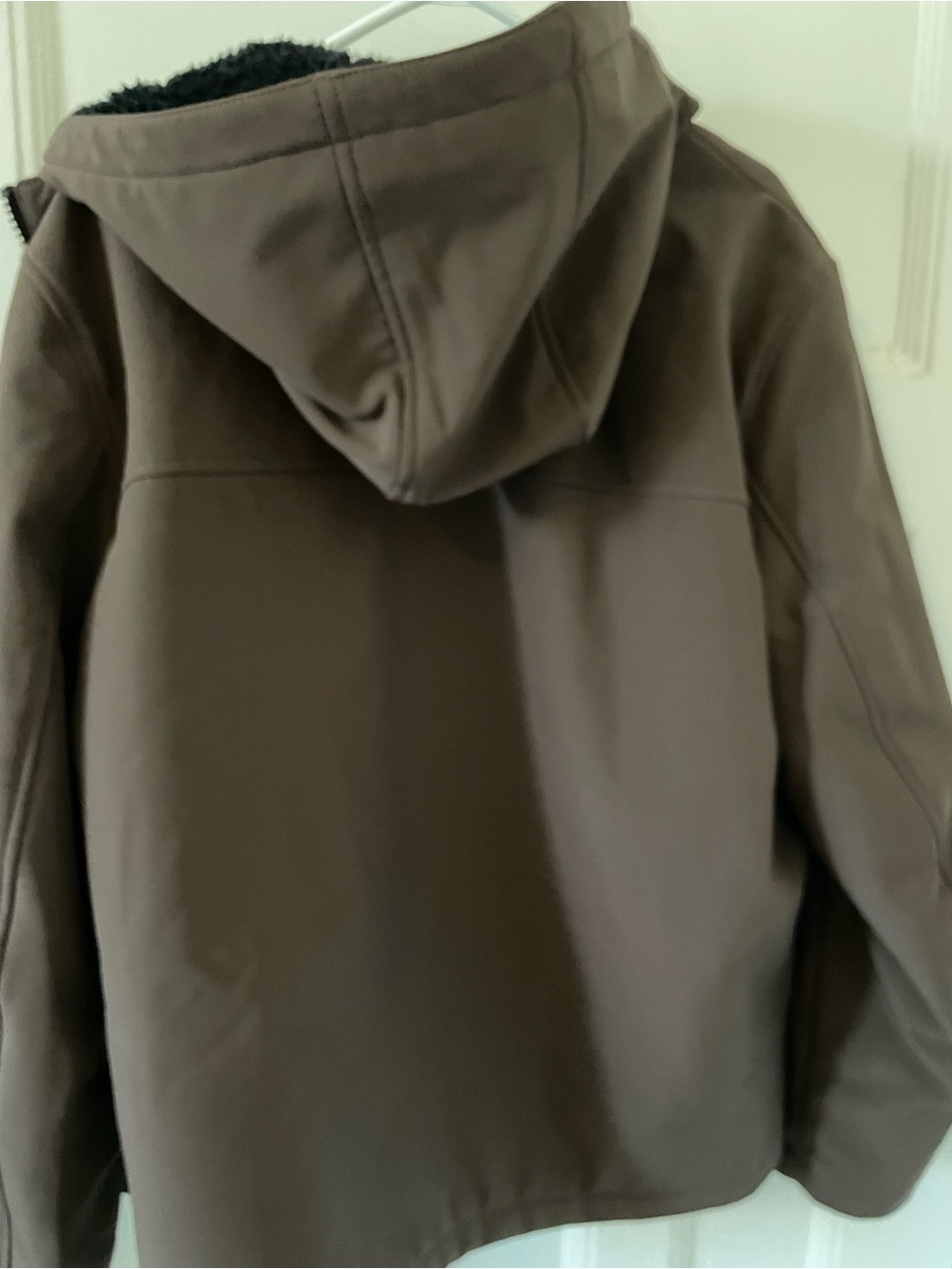 Levi's Mens Soft Shell Two Pocket Sherpa Lined Hooded Insulated Trucker Jacket - Picture 4 of 5